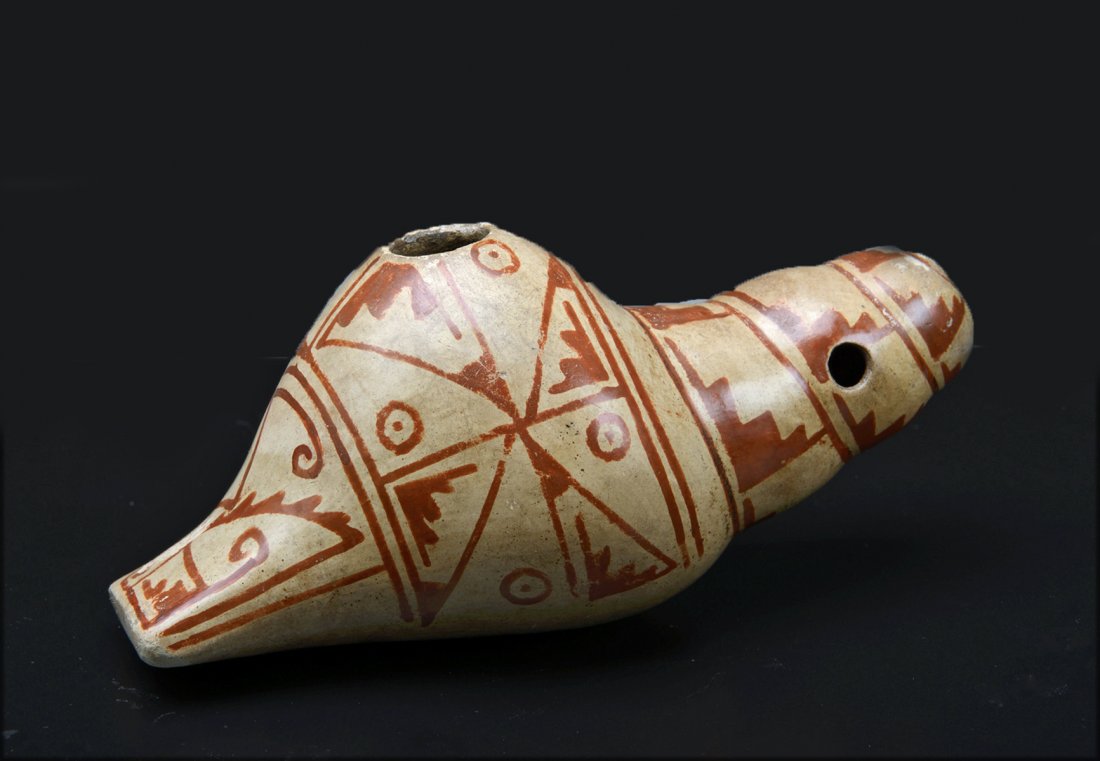 Large Narino Painted Whistle (1 of 3)