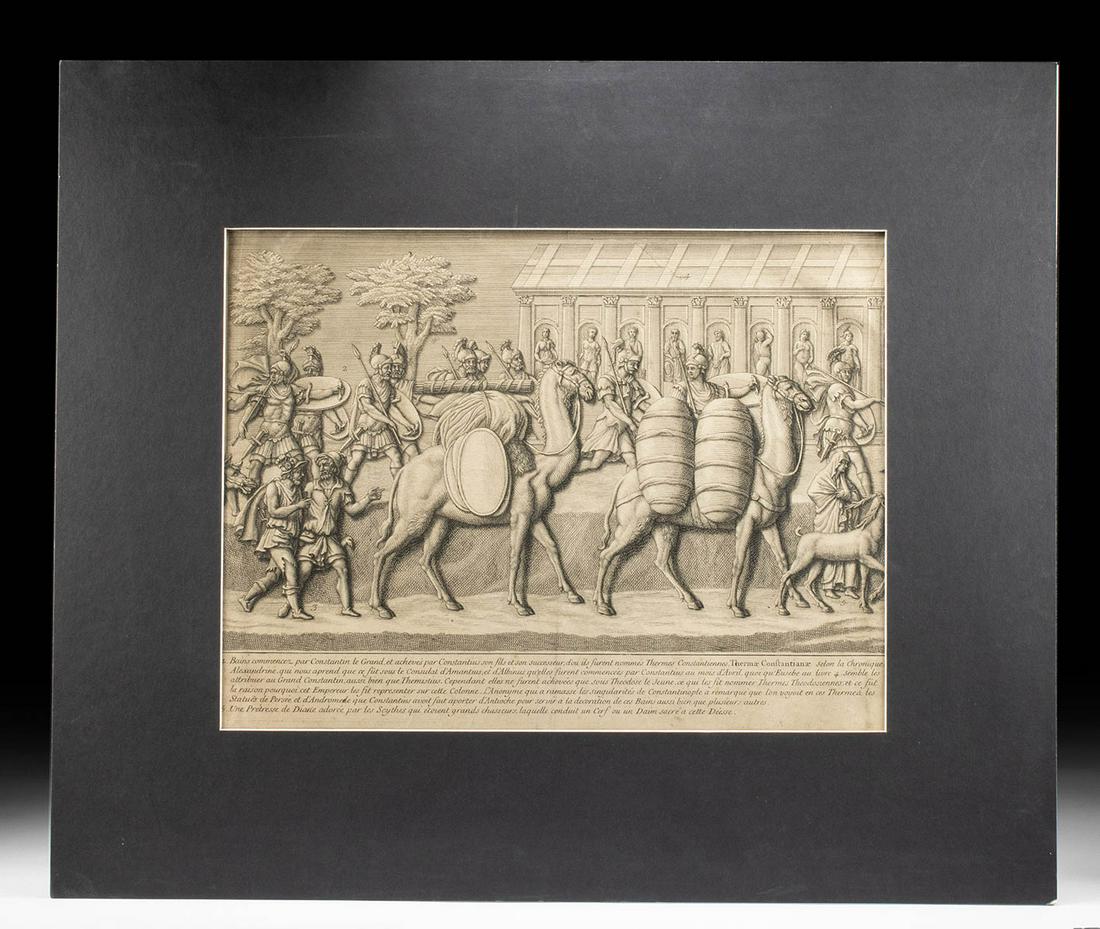 18th C. Jerome Vallet Engraving - Classical Scenes (1 of 3)