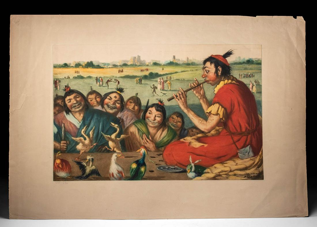 Daniel Sabateur Lithograph - Magic Flute, 1940s (1 of 5)