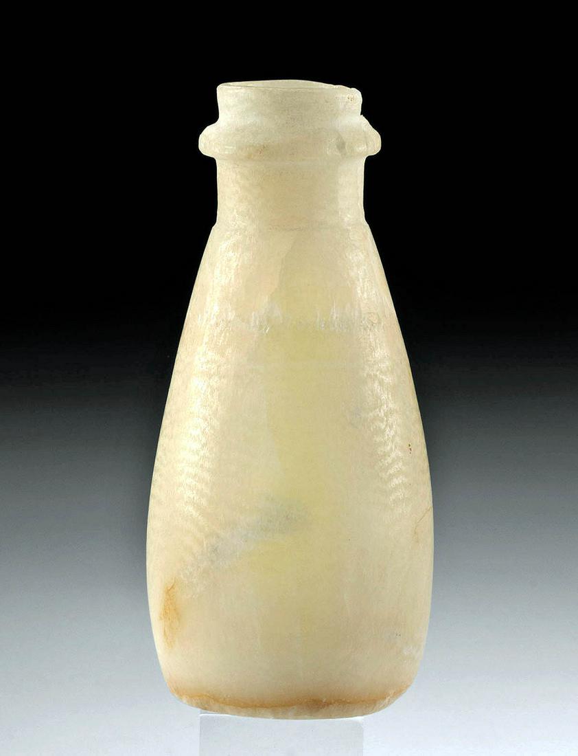 Egyptian Old Kingdom Banded Alabaster Alabastron (1 of 4)