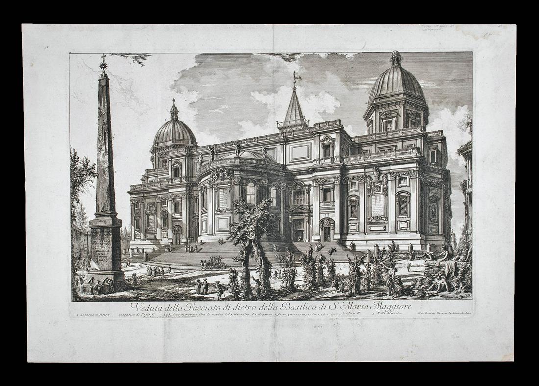 18th C. Piranesi Etching - Santa Maria Maggiore (1 of 3)
