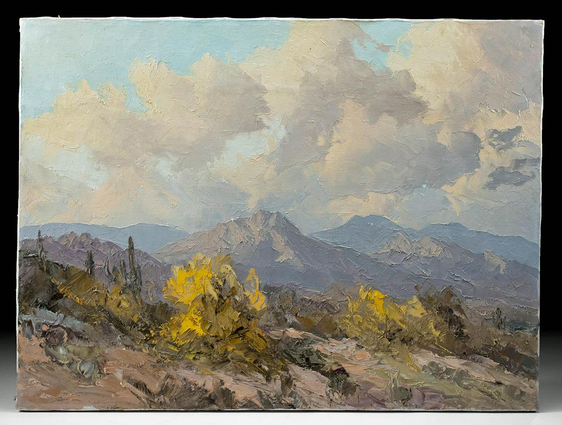 20th C. Bill Freeman Painting - Southwest Landscape (1 of 3)