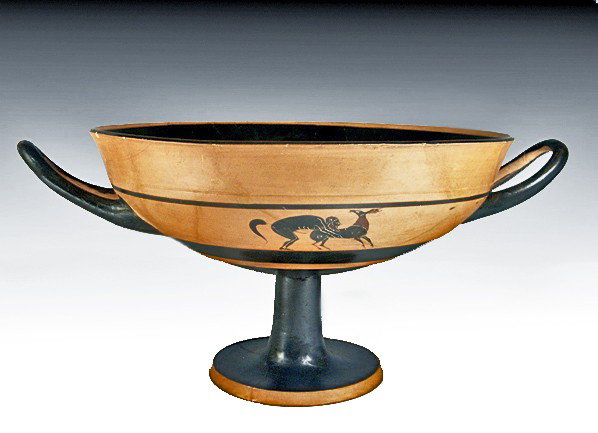 An Attic Cup with Erotic Scene, Oakeshott Painter