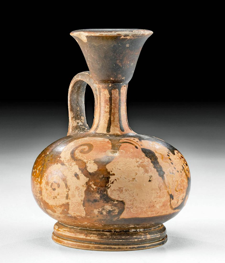 Greek Apulian Lekythos w/ Lady of Fashion (1 of 4)