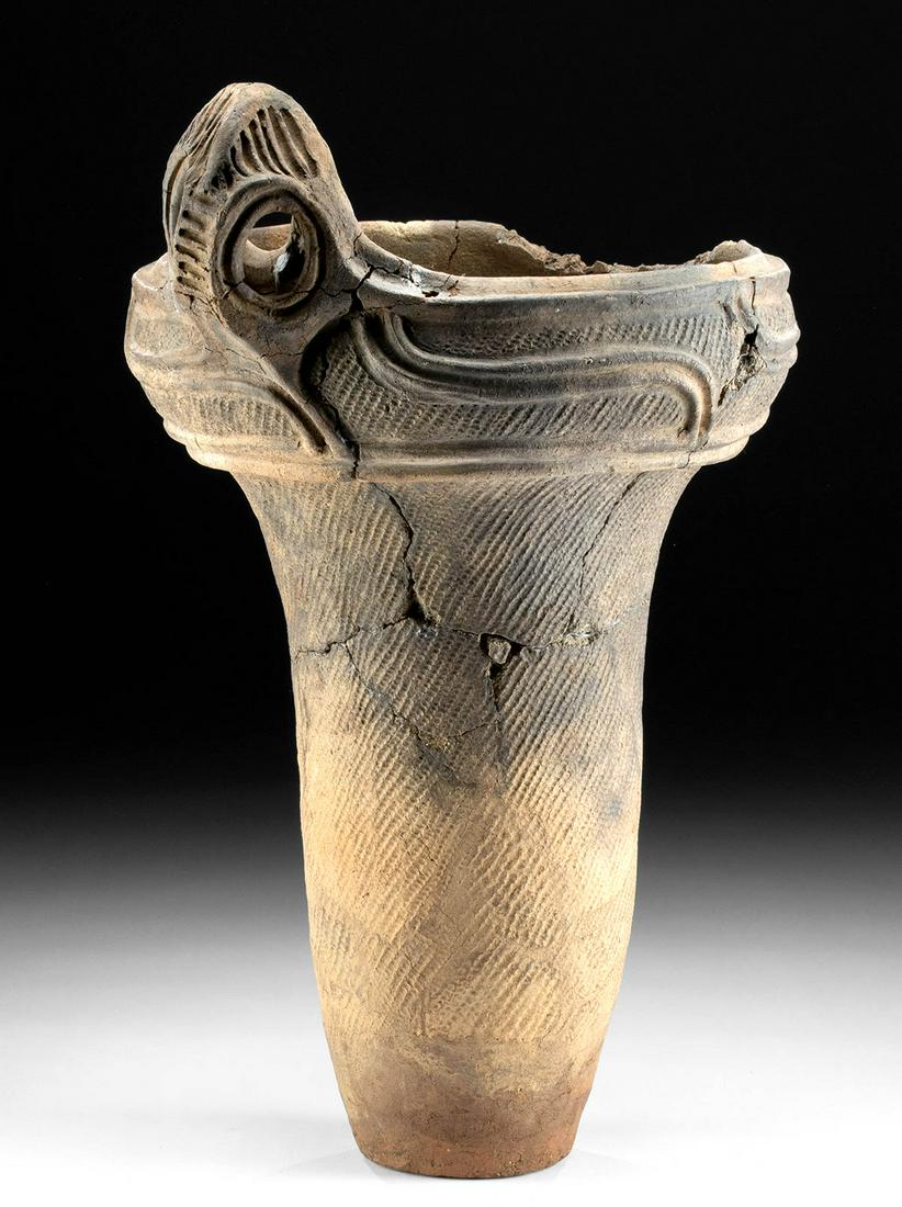 Ancient Japanese Jomon Pottery Jar w/ TL Test (1 of 4)