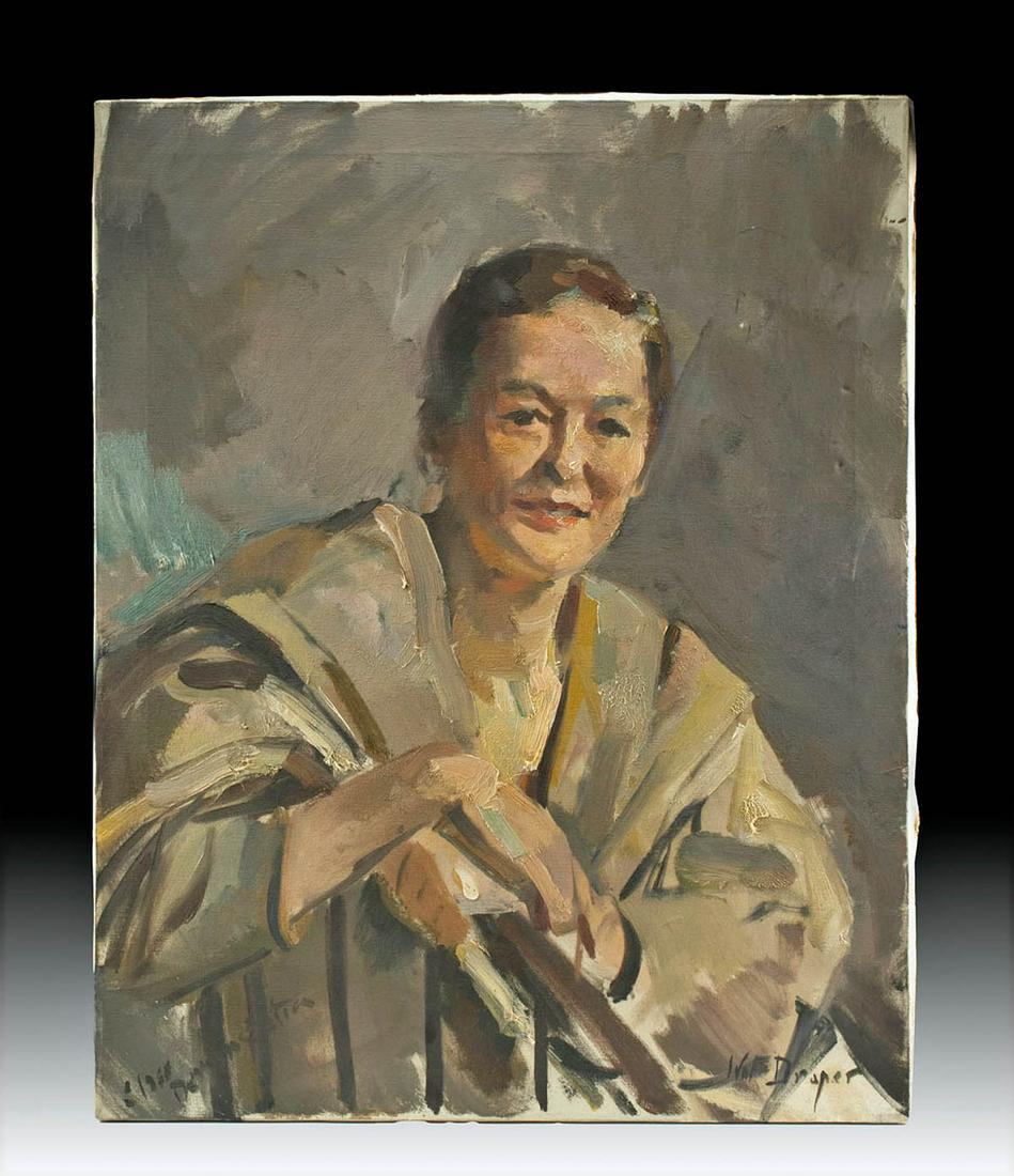 Signed William Draper Demonstration Painting, ca. 1968 (1 of 4)