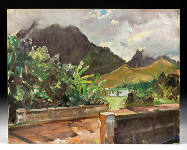 William Draper Painting - Haitian Landscape, ca. 1967