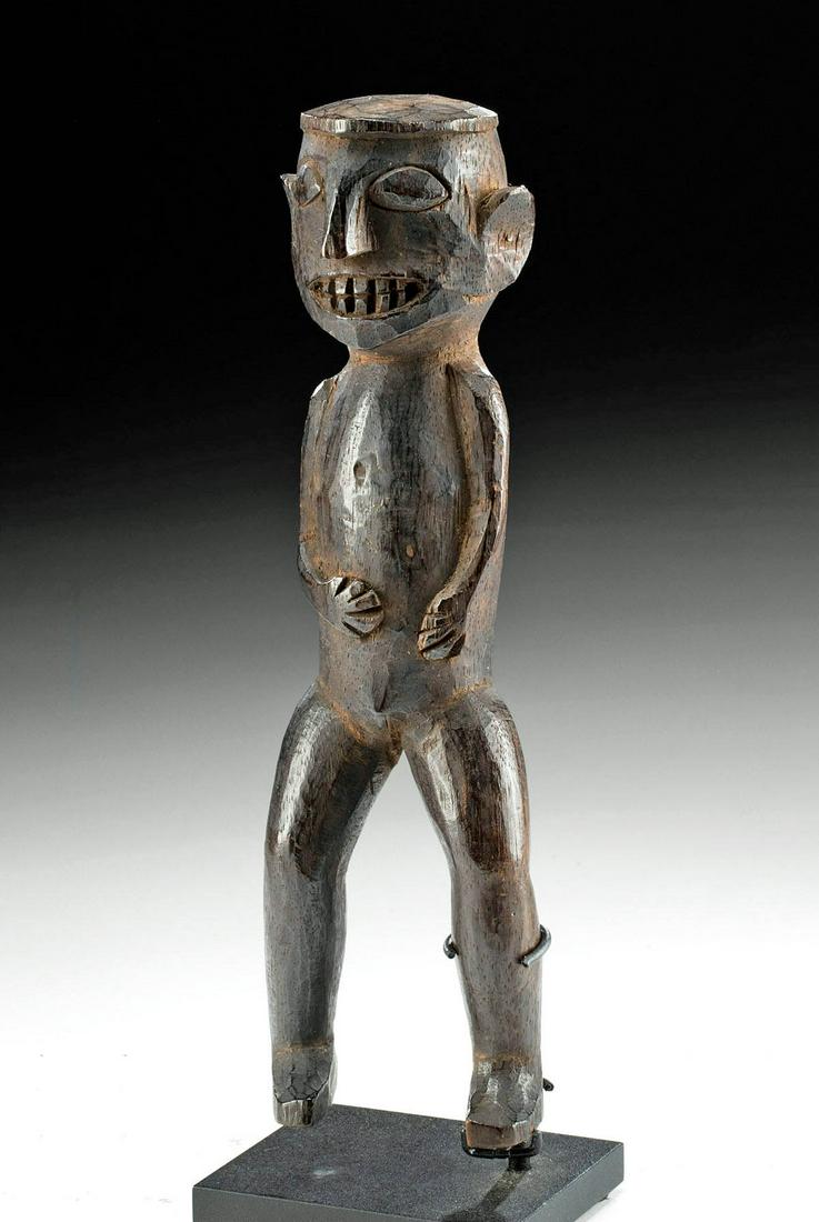 19th C. Borneo Ngaju Dayak Carved Wood Charm Figure (1 of 4)