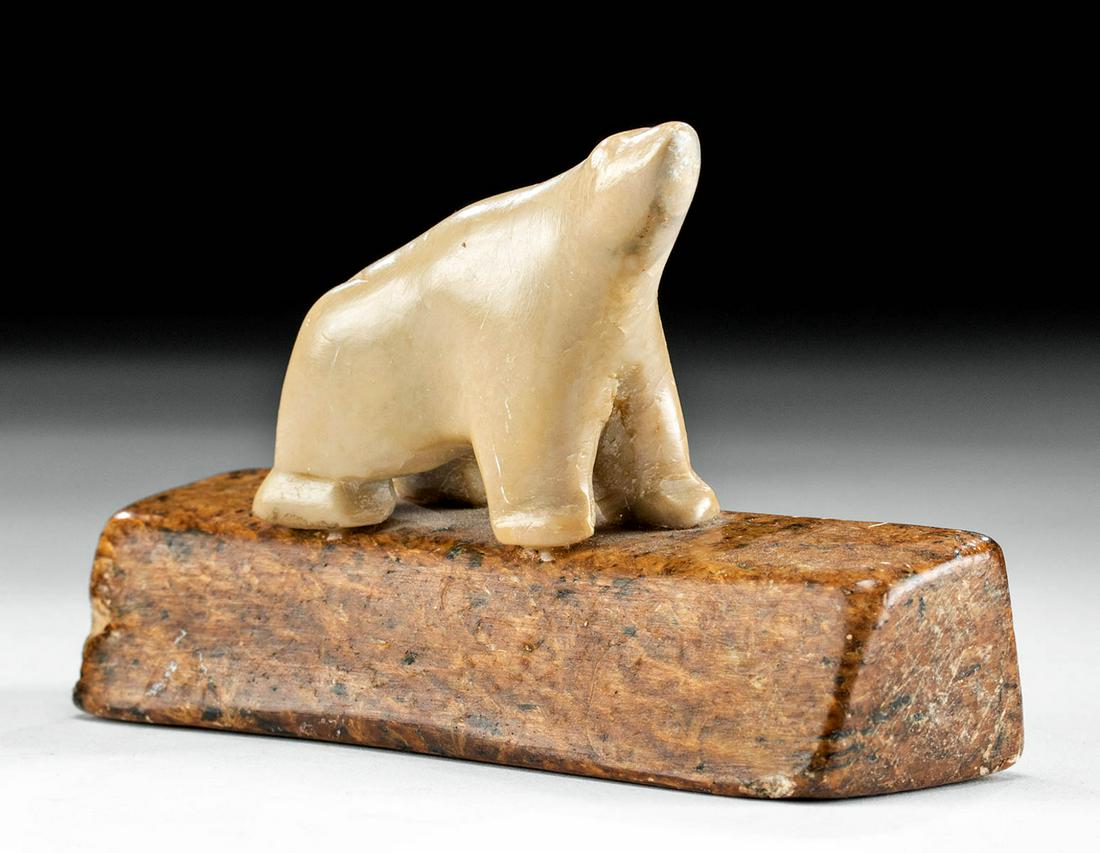 20th C. Inuit Stone Polar Bear Sculpture (1 of 4)