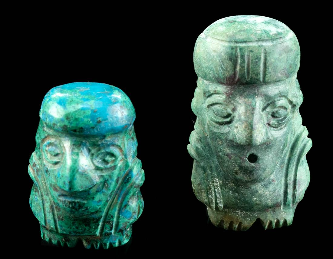 Miniature Huari Stone Figural Amulets (2) (1 of 4)