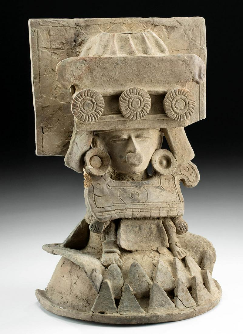 Teotihuacan Pottery Figural Incensario Lid TL'd (1 of 5)