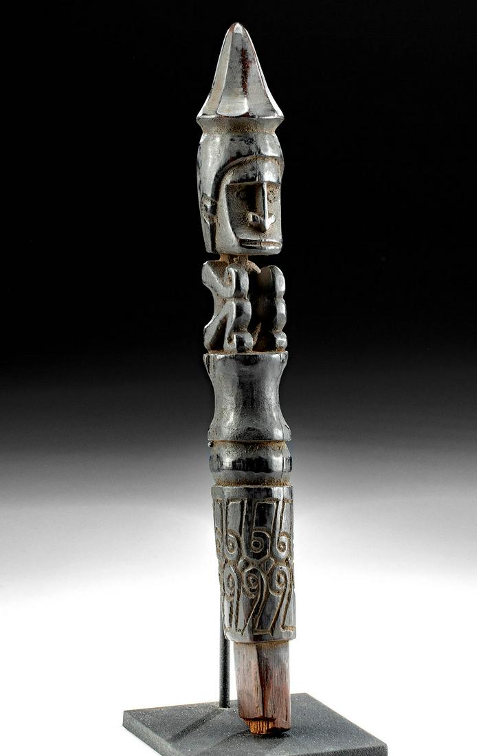 19th C. Indonesian Wood Ancestor Figure for a Canoe (1 of 3)