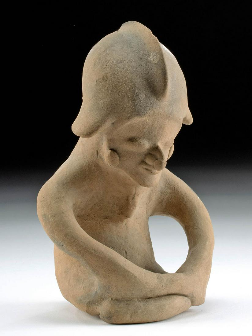 Jamacoaque Pottery Seated Effigy Figure (1 of 4)