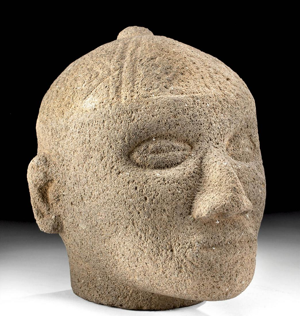 Lifesize Costa Rican Stone Trophy Head (1 of 6)