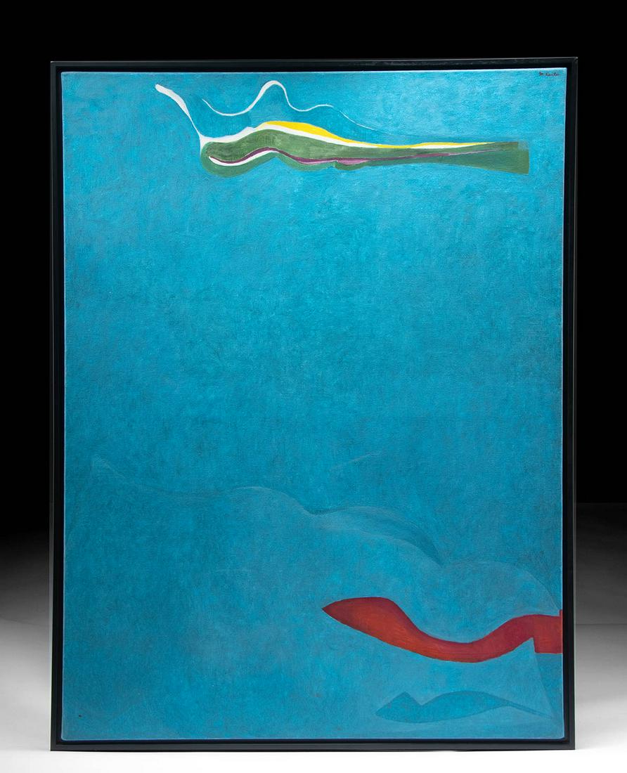 Signed 1960's Morris Kantor Abstract Painting (1 of 4)