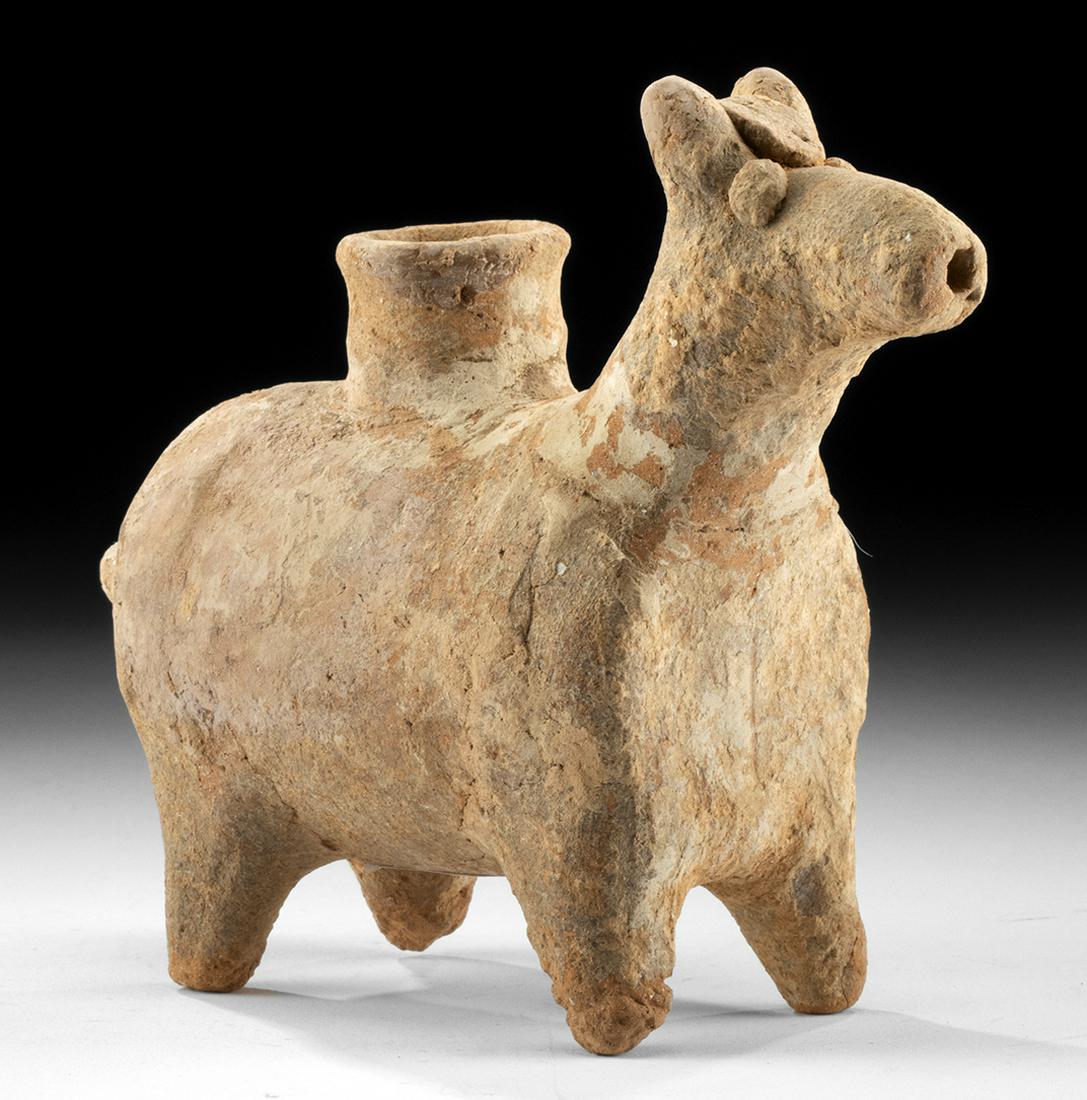 Greek Cypriot Terracotta Askos, Bull Form Barnebys