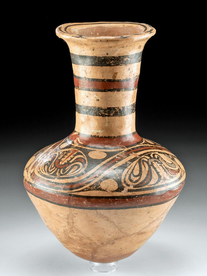 Tall Panamanian Cocle Polychrome Jar (1 of 4)