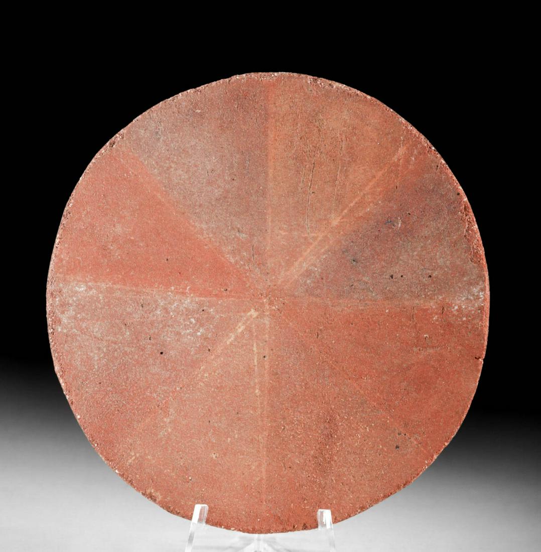 Early Inca Chucu Terracotta Circular Plaque (1 of 3)