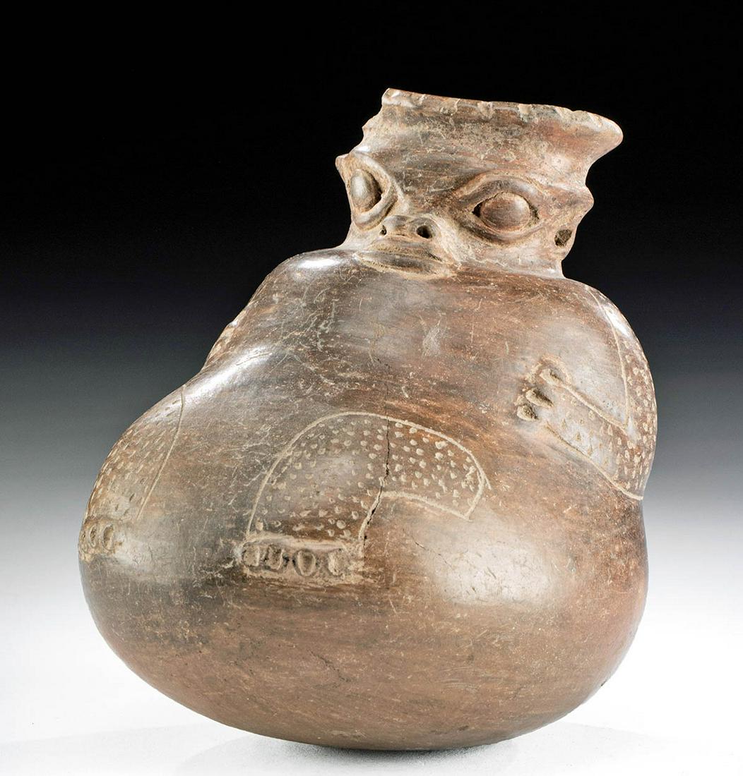 Jalisco Pottery Vessel - Rotund Figure w/ Animal (1 of 5)