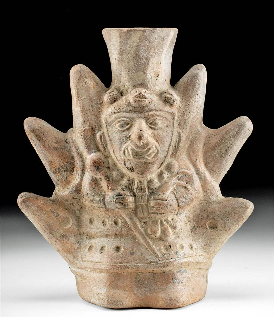 Moche Pottery Vessel Ai Apec & Mountains, ex-Museum (1 of 4)