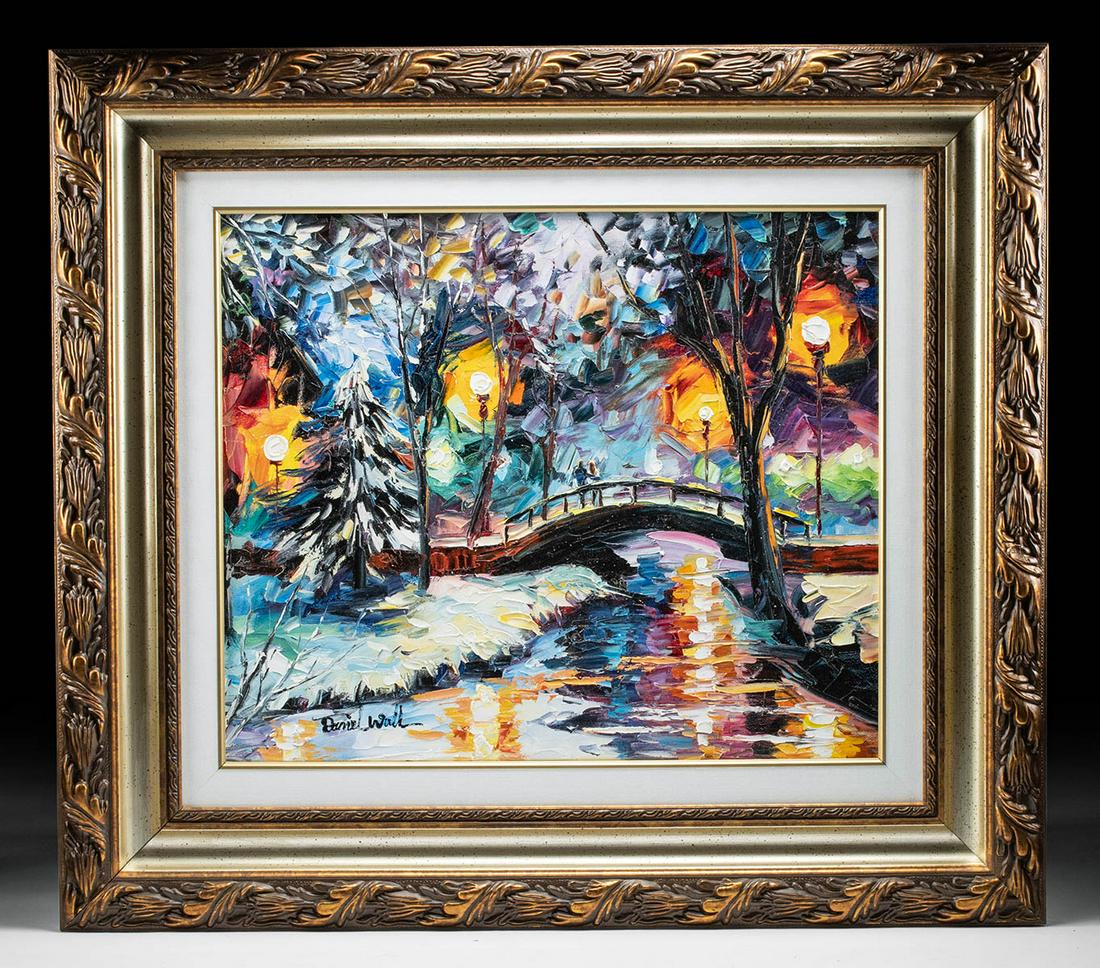 Signed Daniel Wall Painting - Winter Embrace (2018) (1 of 4)