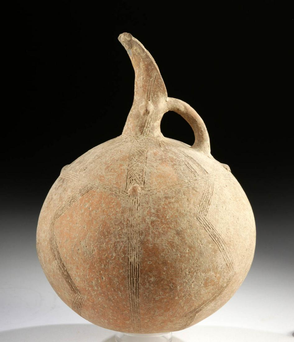Amlash Terracotta Beaked Vessel - Avian Form (1 of 6)
