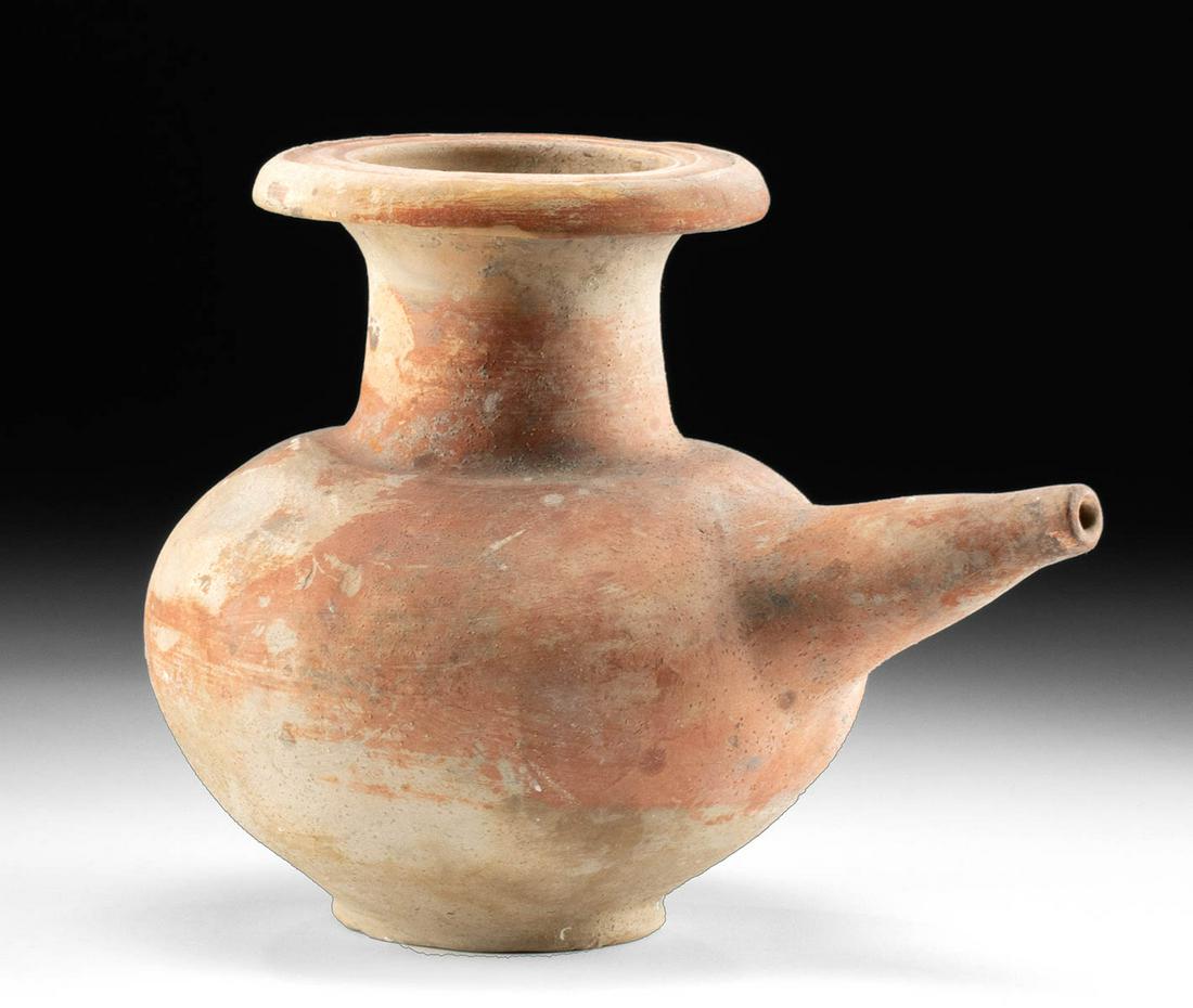 13th C. Thai Sukhothai Pottery Spouted Kendi (1 of 4)