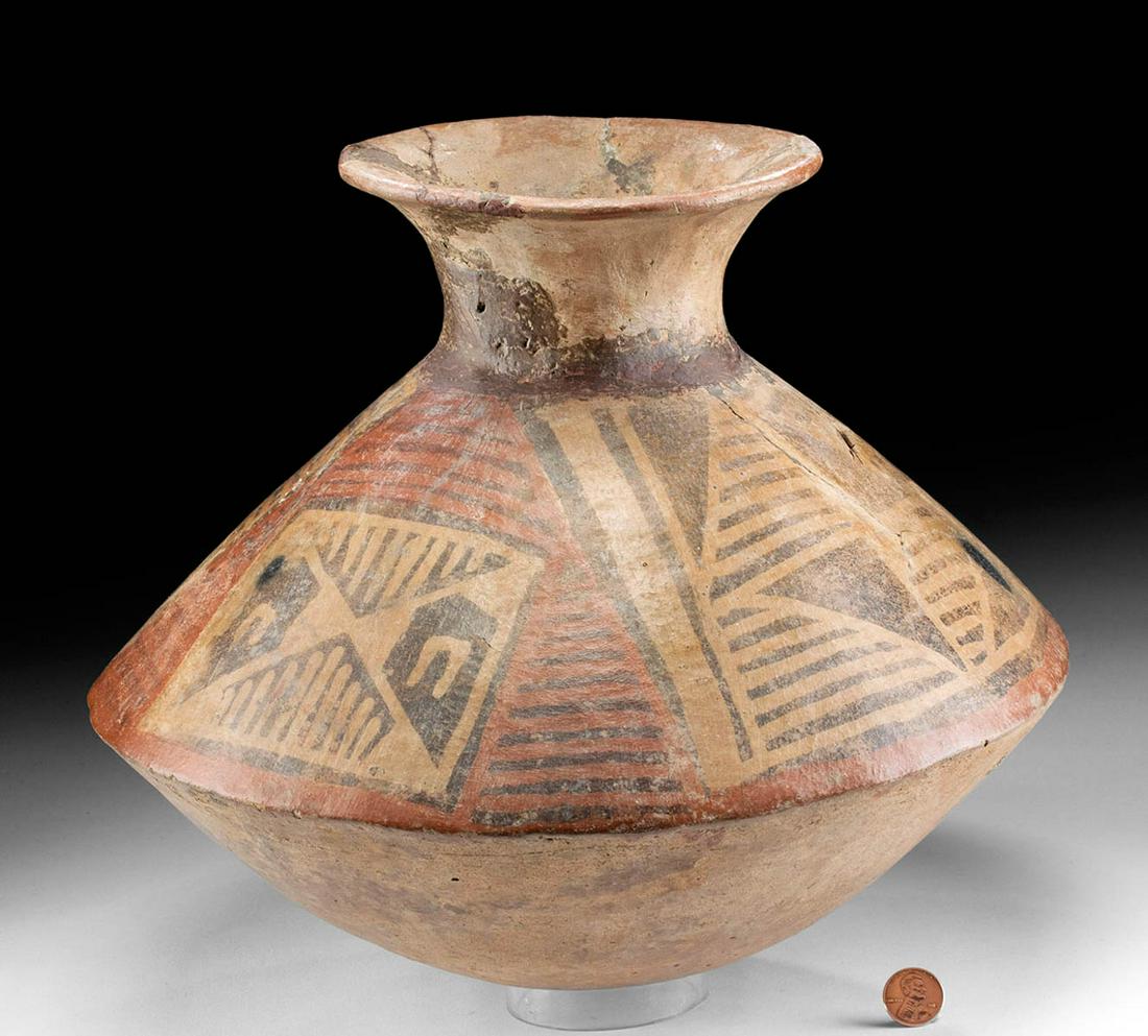Impressive Narino Polychrome Olla - Intriguing Shape (1 of 4)