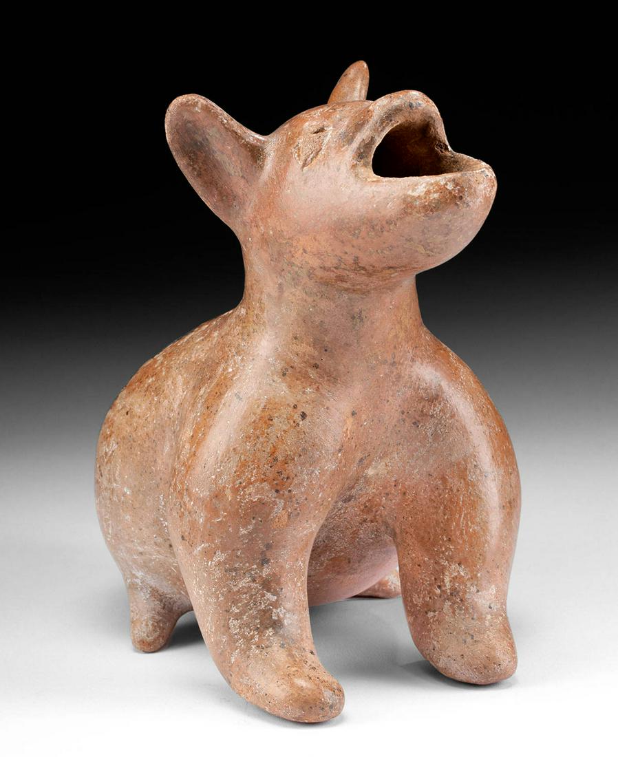 Unusual Colima Redware Dog Vessel (1 of 4)