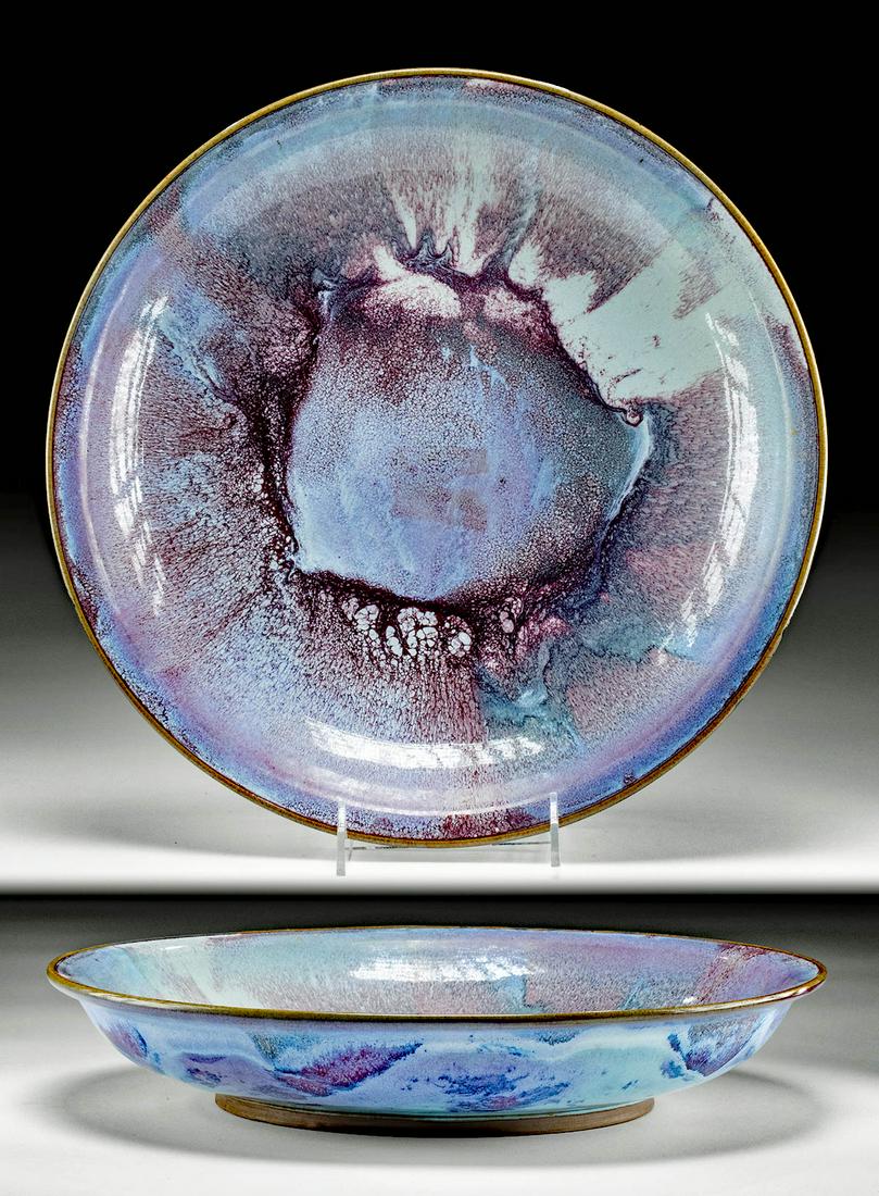 12th C. Chinese Song Dynasty Jun Ware Pottery Dish (1 of 6)