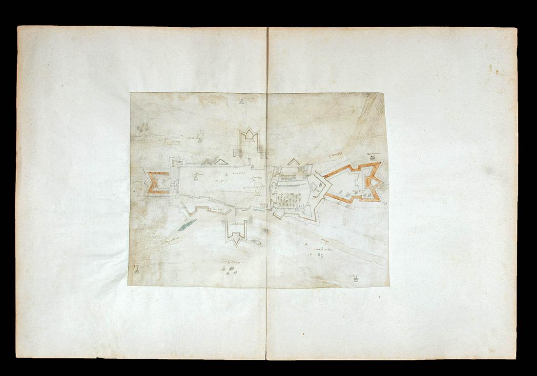 17th C. French Engraving - Fortress Diagram (1 of 5)