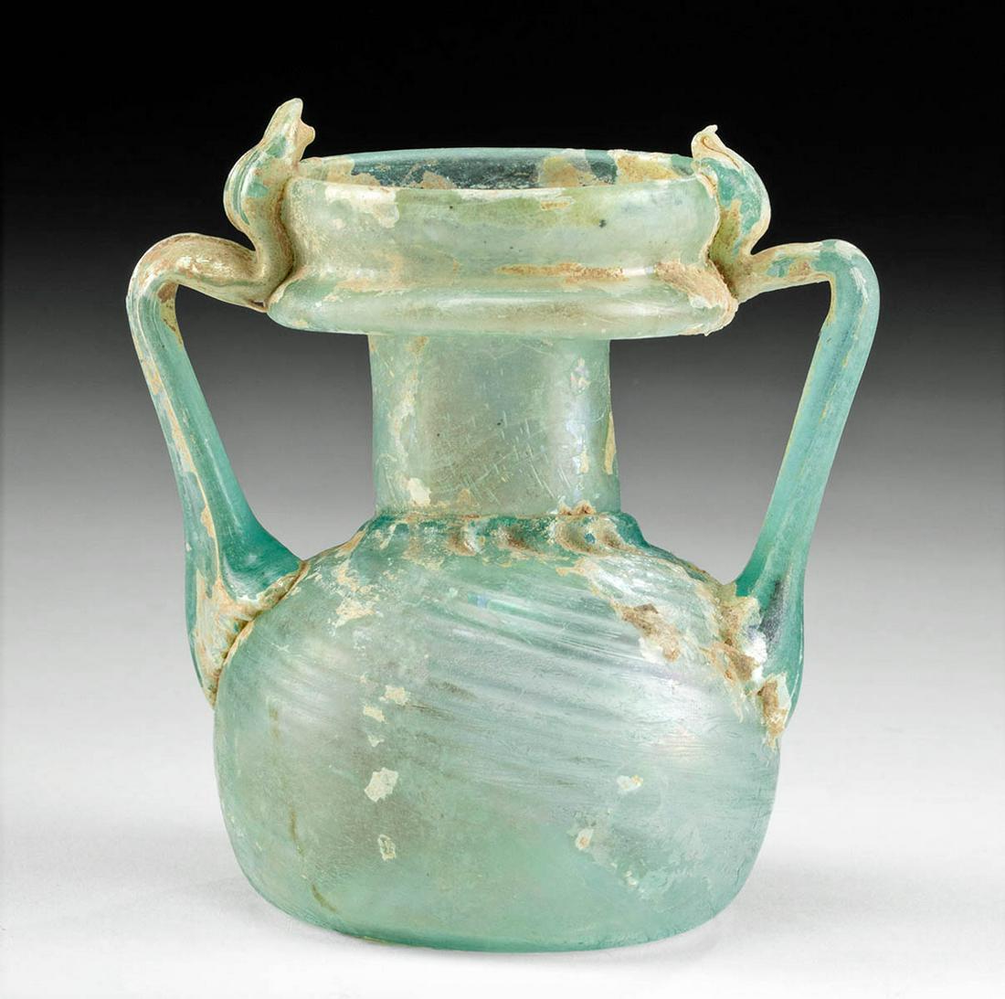 Roman Holy Land Glass Sprinkler Vessel (1 of 4)
