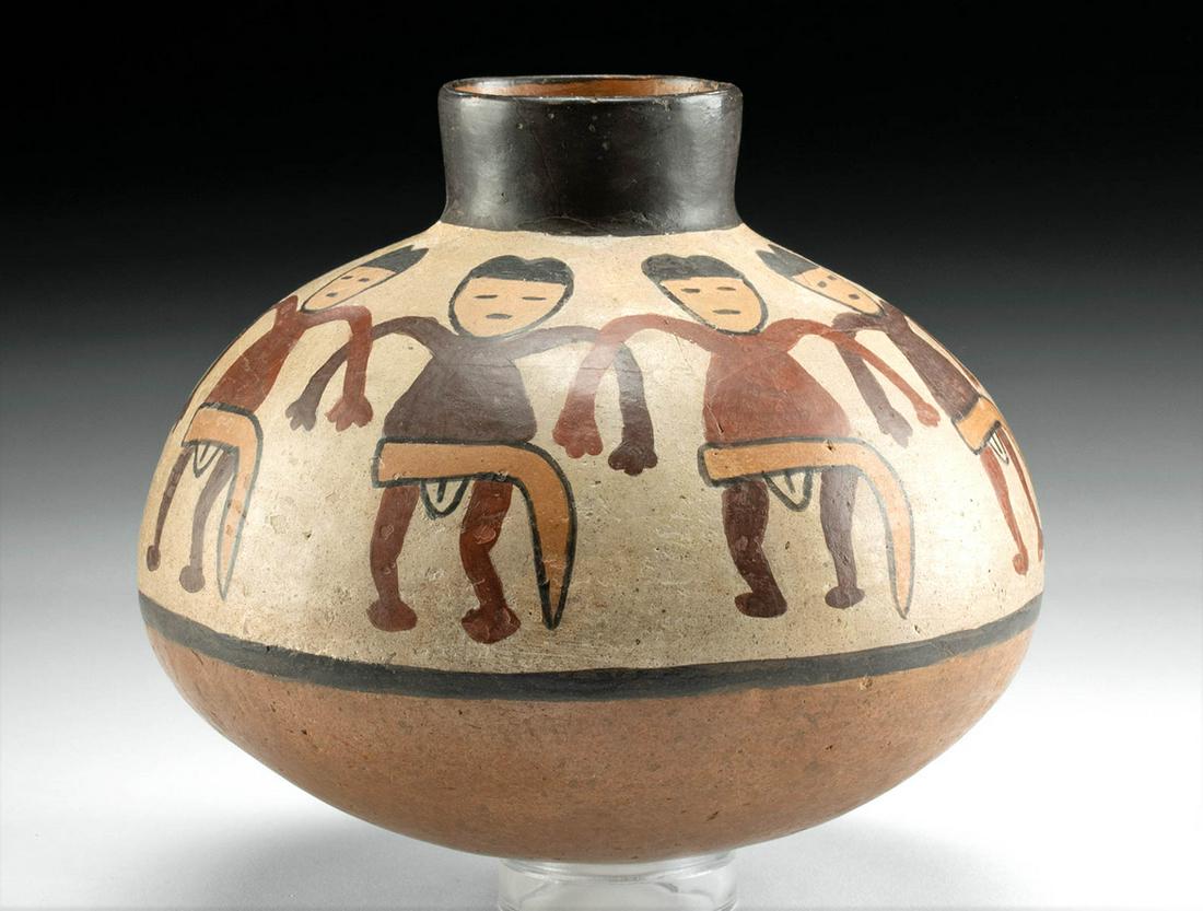 Nazca Polychrome Vessel w/ Dancing Figures (1 of 4)