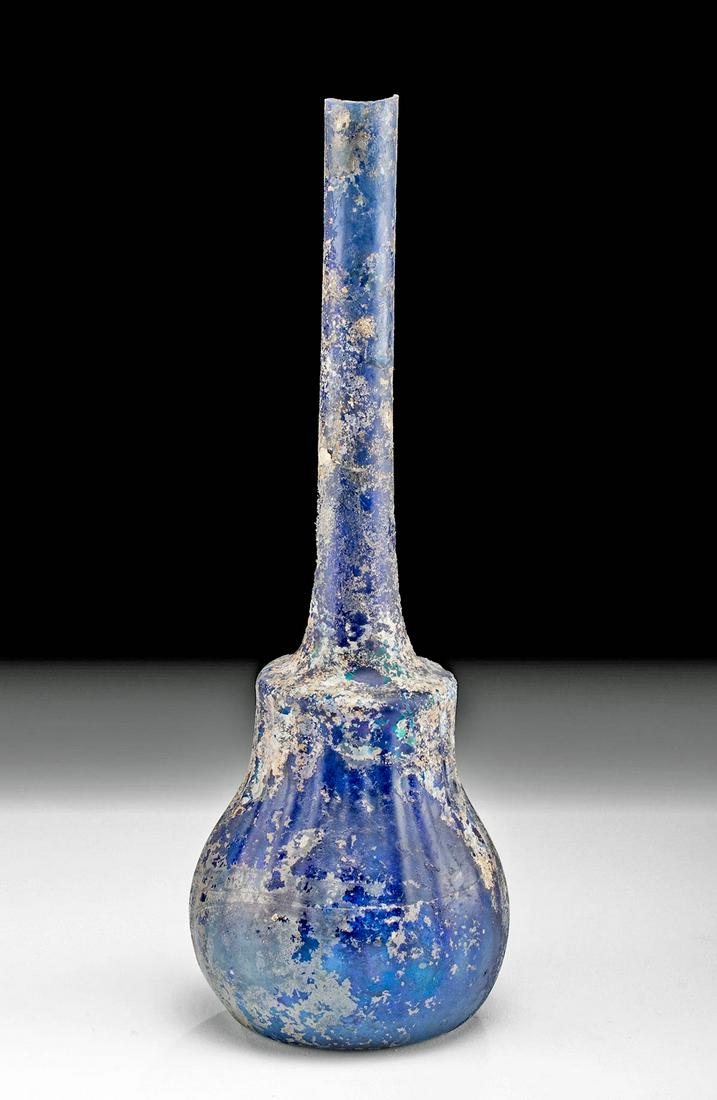 Gorgeous / Tall 10th C. Islamic Glass Flask (1 of 4)