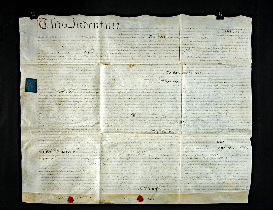 Large English Vellum Indenture Document, 1792 (1 of 4)