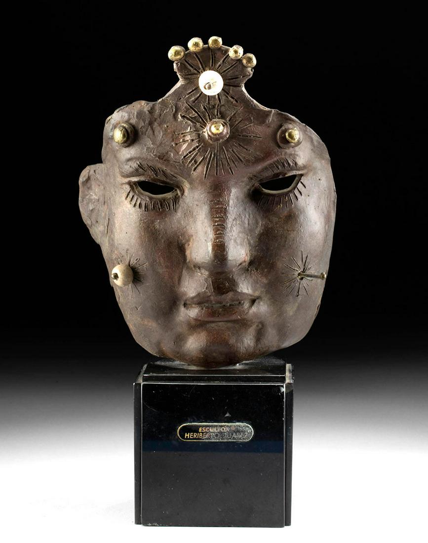 Signed Heriberto Juarez Mask, 1960s - ex Quinn (1 of 4)