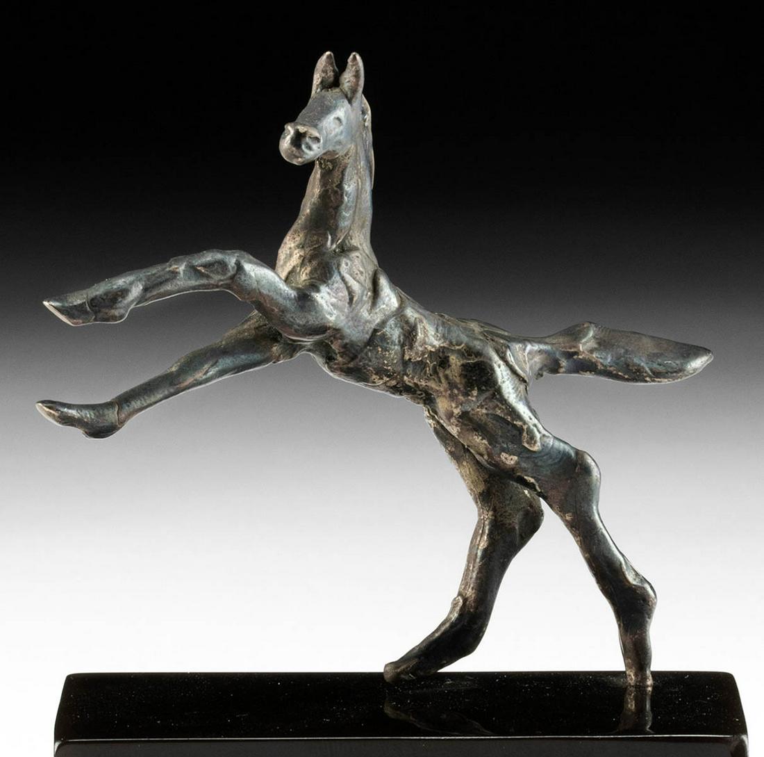 20th C. American / French Silver Horse Sculpture (1 of 3)