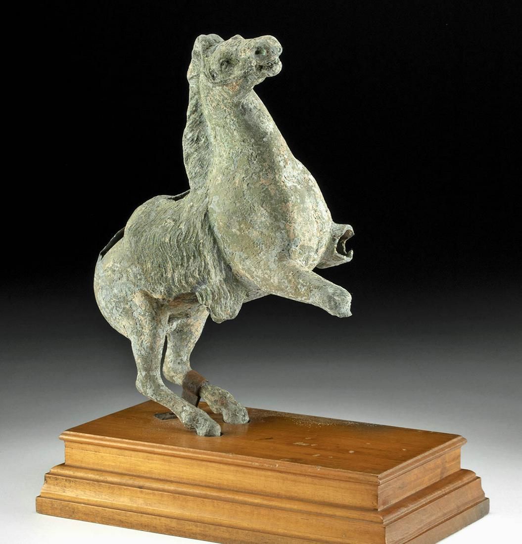 20th C. European Bronze Sculpture of Rearing Horse (1 of 3)