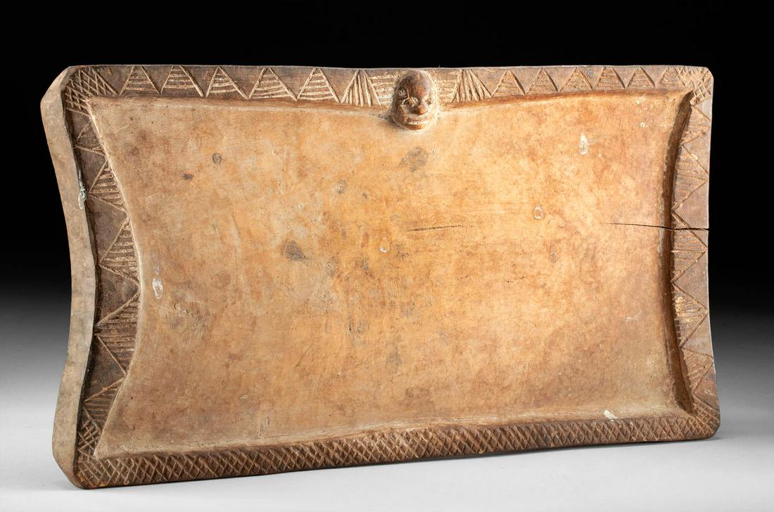 20th C. African Yoruba Wood Divination Board - ex Quinn (1 of 3)