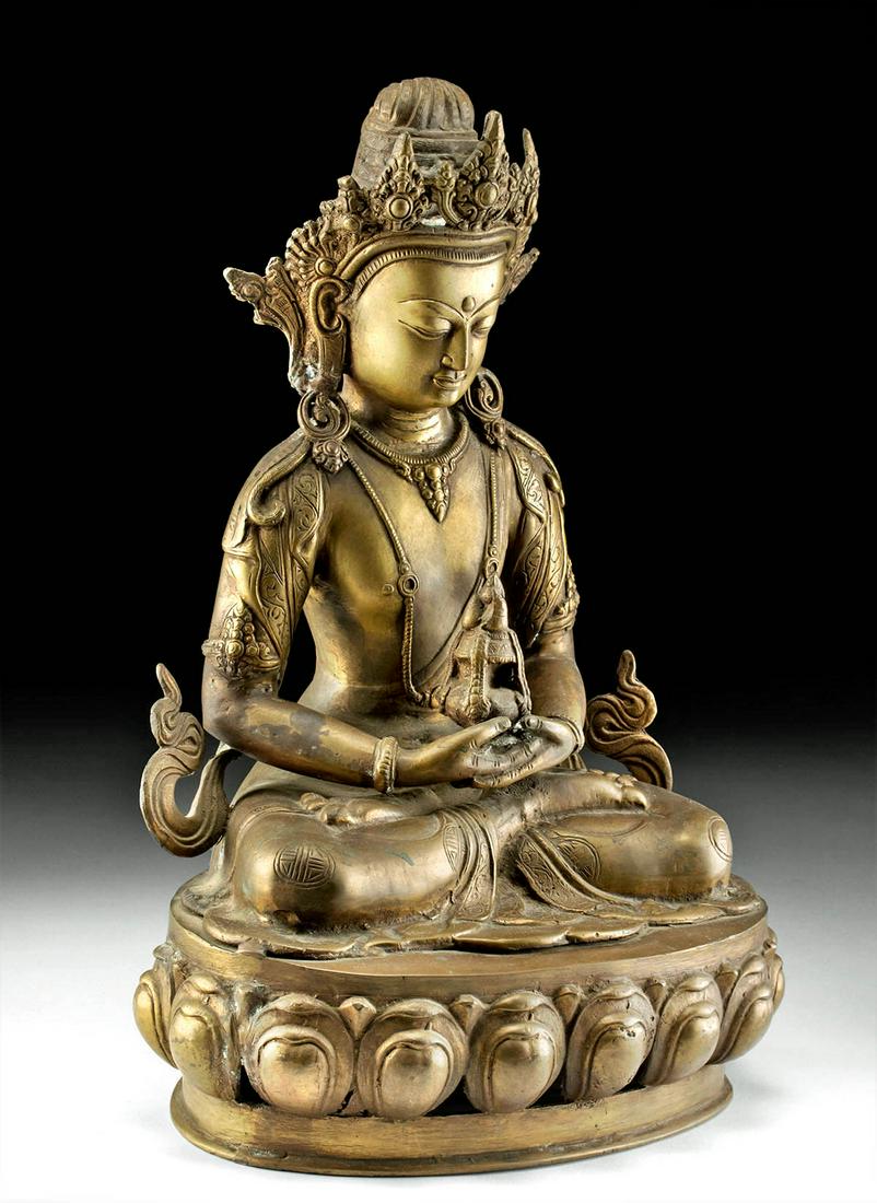 Published 19th C. Tibetan Amitayus Buddha, ex-Quinn (1 of 4)