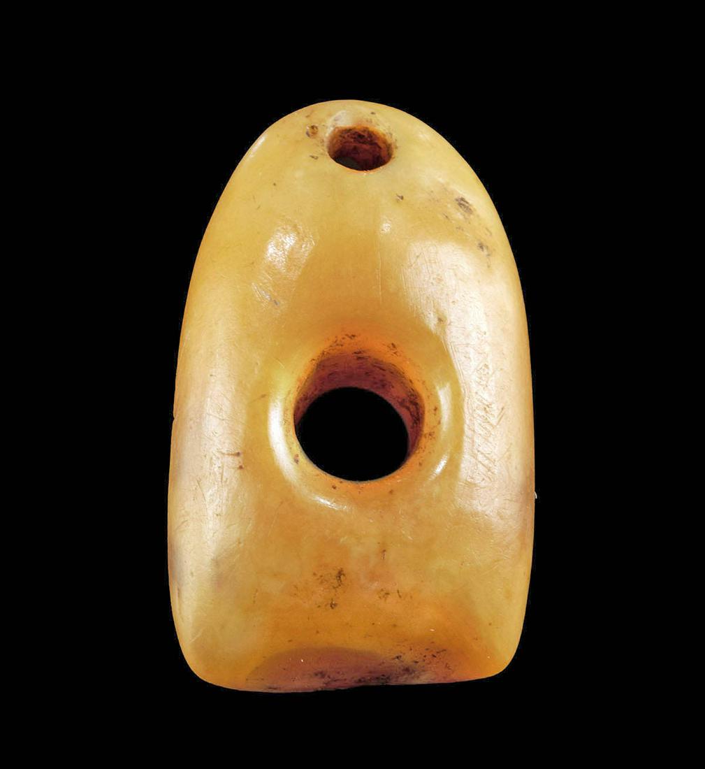Pre-Contact Alaskan Inuit Walrus Ivory Amulet (1 of 2)