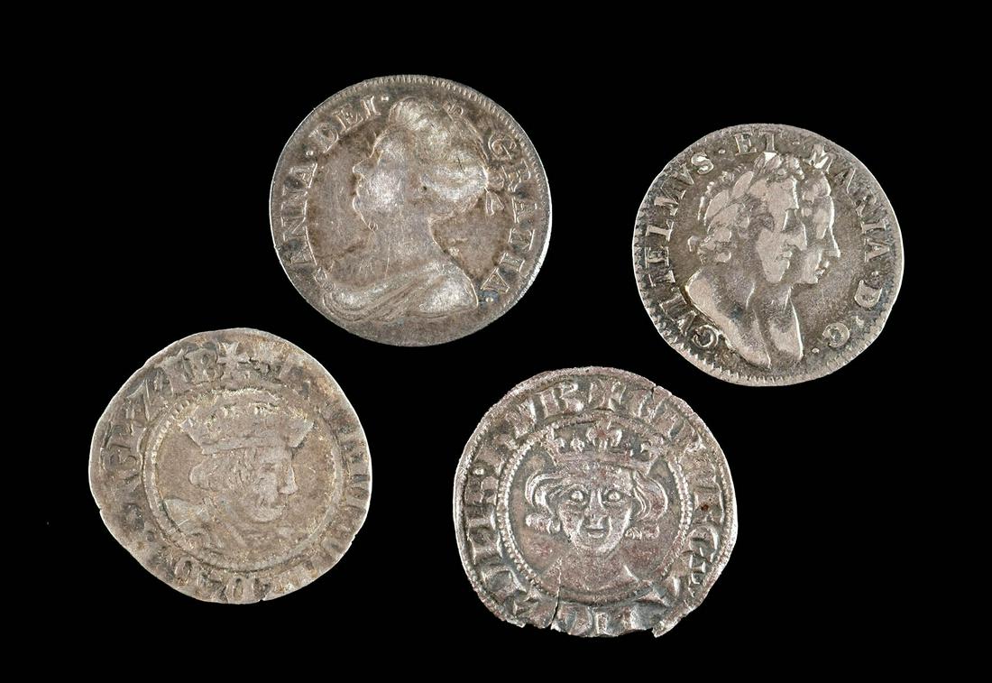 13th C. English Silver Coins, Henry VII + Others (1 of 2)