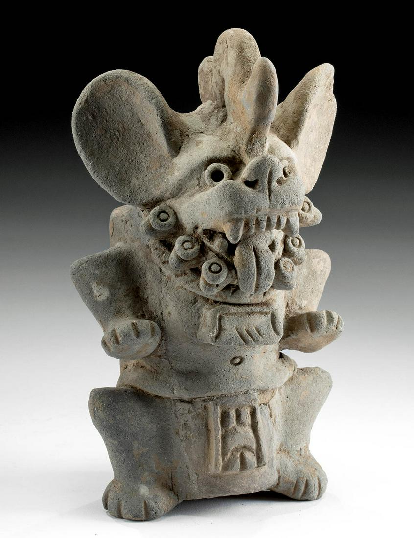 Zapotec Pottery Incensario of Camazotz - The Bat God (1 of 5)