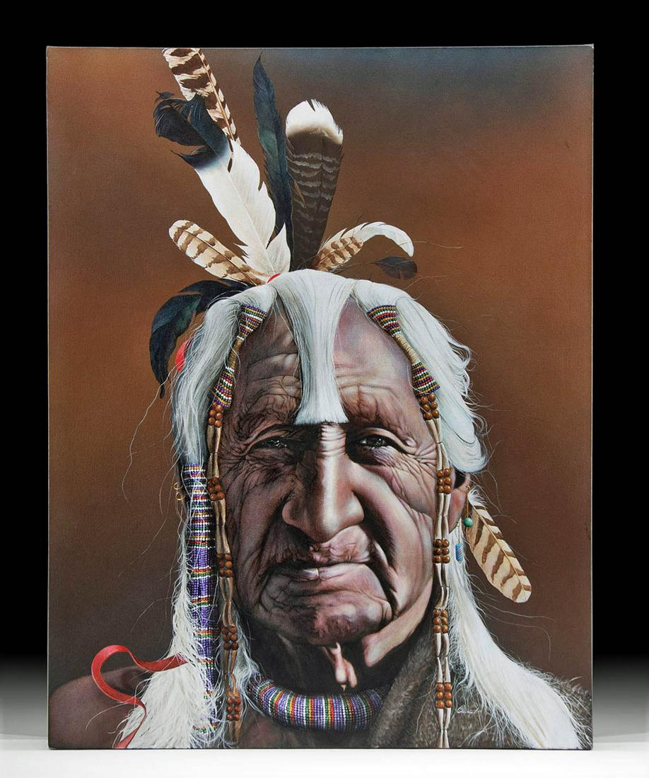 Denham Clements Painting "Old Crow" (1998) (1 of 4)