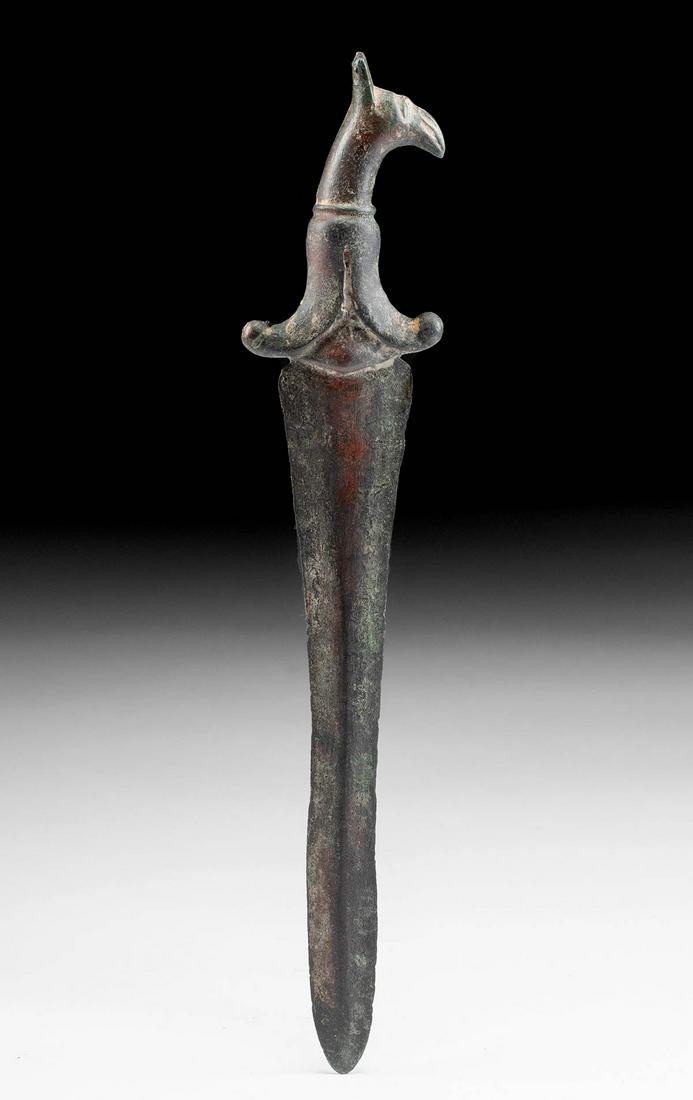 Rare Greco-Persian Bronze Dagger w/ Griffin Head (1 of 3)