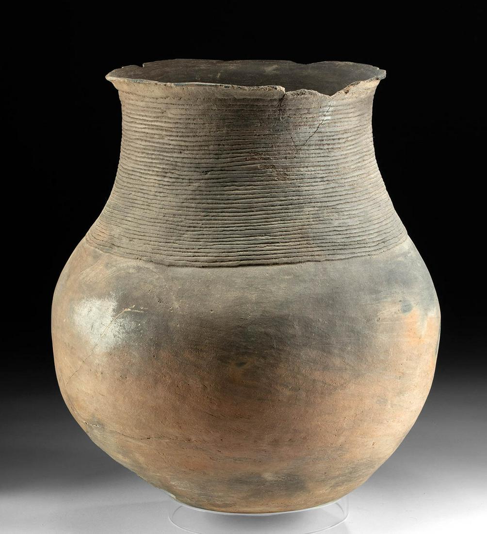 Rare Ancestral Puebloan Corrugated Pottery Vessel, TL'd Barnebys