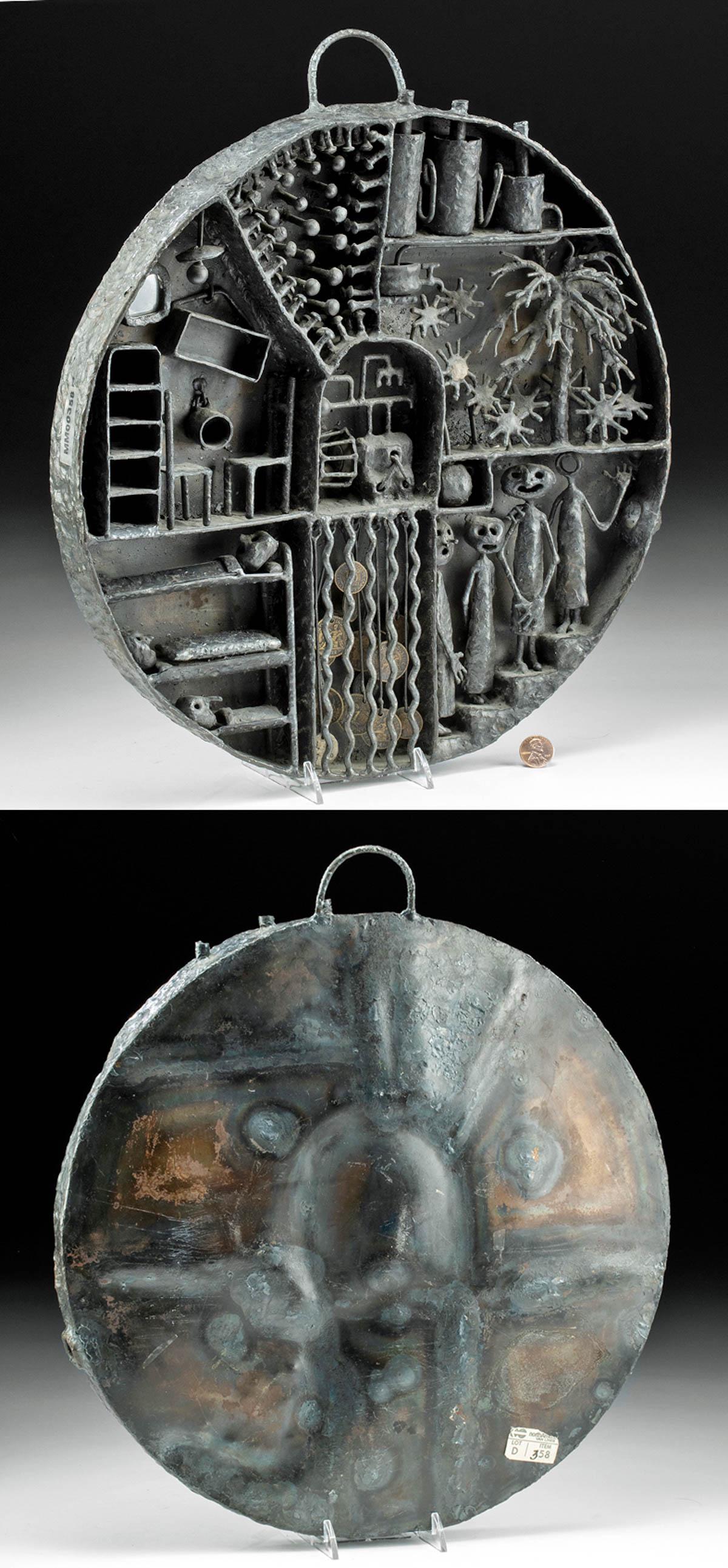 Francois Collette Bas Relief Iron Sculpture (1970s) (1 of 5)