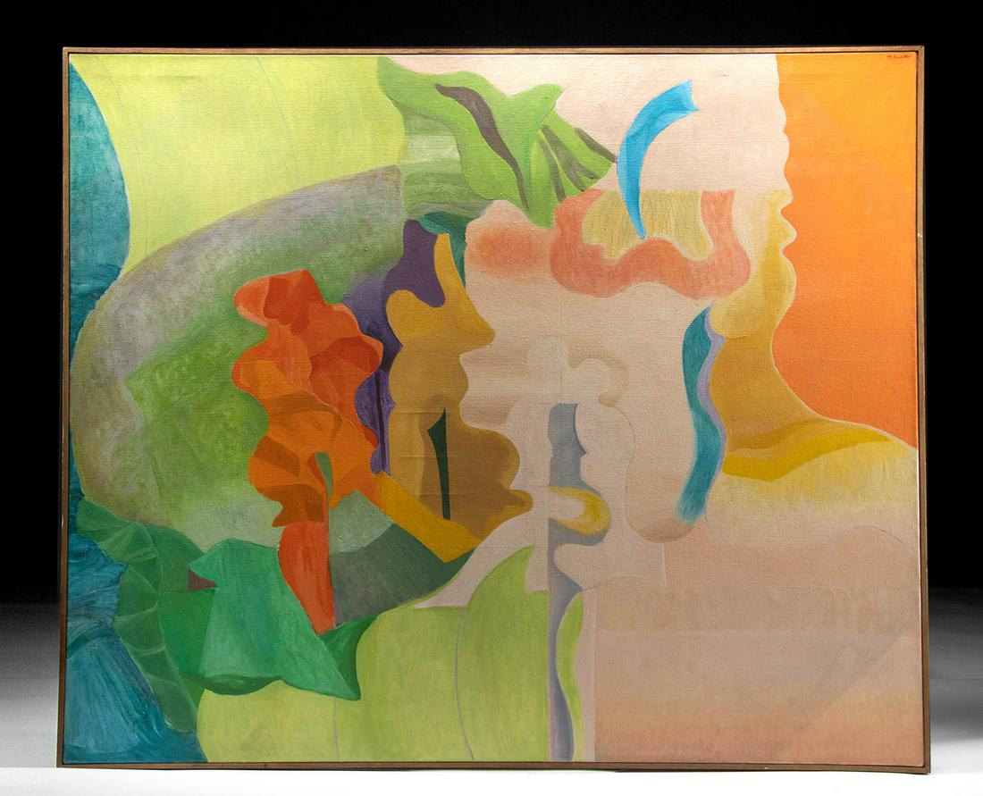 Signed Morris Kantor Painting - "Elysian" ca. 1960s (1 of 4)