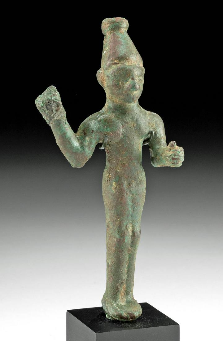 Phoenician Bronze Standing Goddess - Anat (1 of 3)