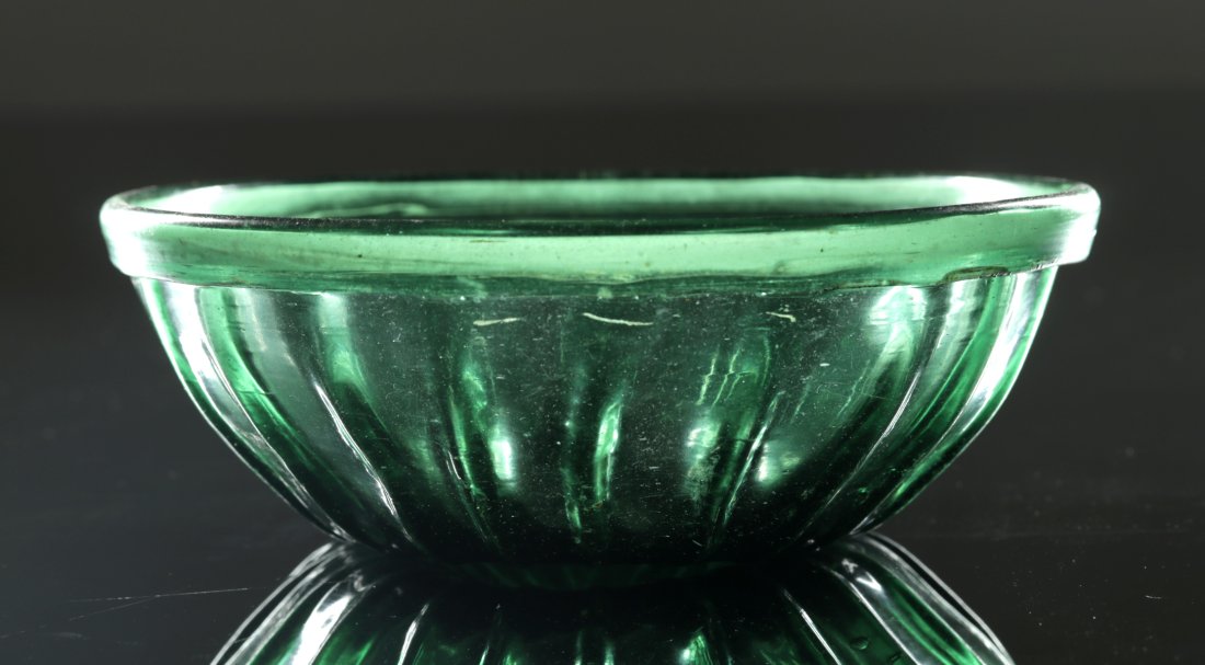 Gorgeous 7th C. Islamic Glass Bowl Vertical Ribbing (1 of 6)
